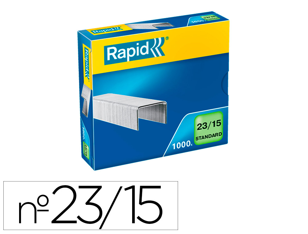 RAPID - GRAPAS 23/15 MM GALVANIZADA CAJA DE 1000 UNIDADES (Ref.24869600)