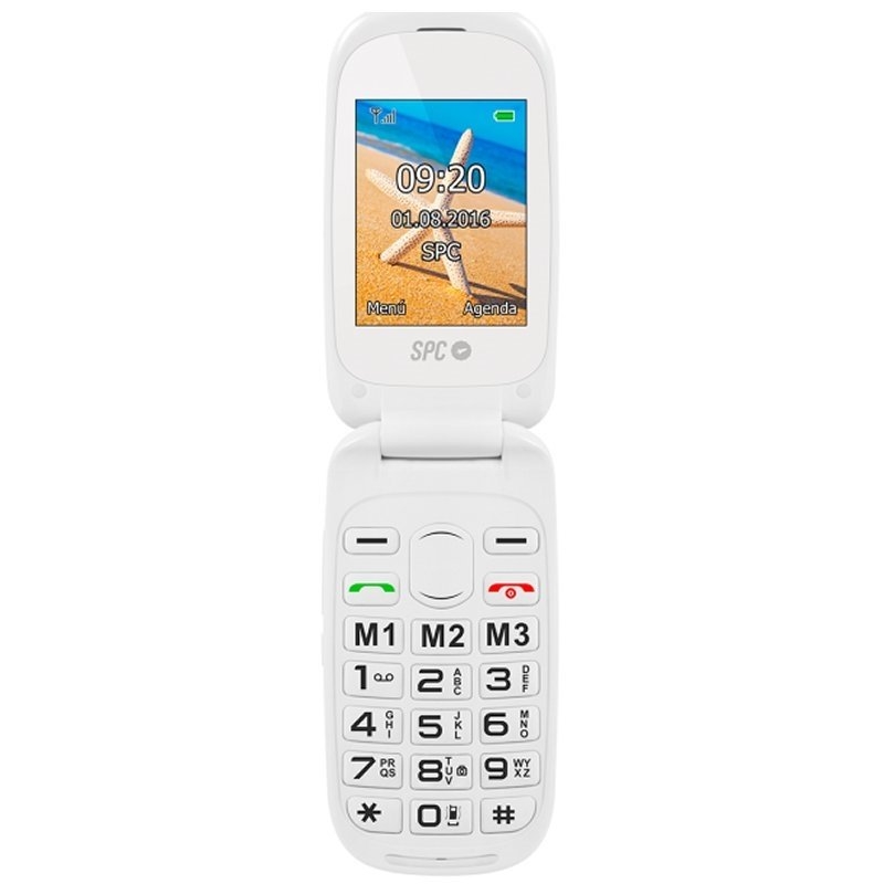 SPC - Harmony Telefono Movil BT FM + Dock Blan (Ref.2304B)