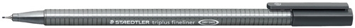 STAEDTLER - ROTULADOR FIBRA 334 TRIPLUS FINELINER GRIS (Ref.334-8)