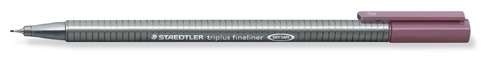 STAEDTLER - ROTULADOR FIBRA 334 TRIPLUS FINELINER ROJO OSCURO (Ref.334-260)