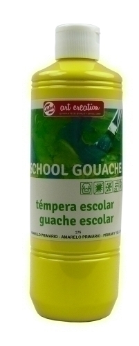 TALENS ART CREATION - TEMPERA GOUACHE 500 ml (bote) AMARILLO PRIMARIO (Ref.4772275M)