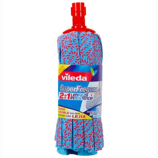 VILEDA - RECAMBIO SUPERFREGONA NORMAL CUADROS AZUL (Ref.143126)