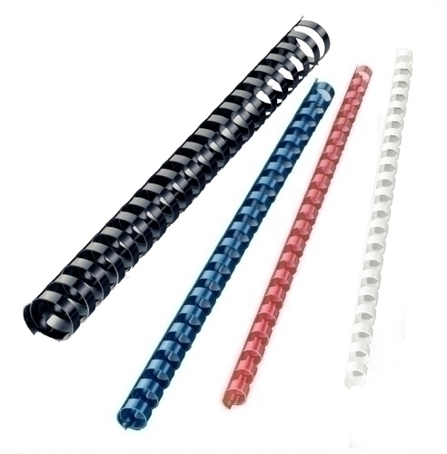 YOSAN - CANUTILLO PLASTICO 21 anillas paso US AZUL 32 mm OVALADO CAJA de 50 (Ref.0508A132)