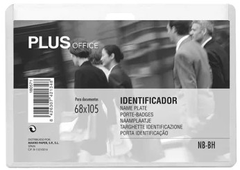 PLUS OFFICE - Identificadores Rígidos 68x105mm - Caja 50u. (Ref.180571)