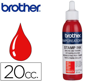 BROTHER - TINTA PARA REENTINTADO ROJO 20 CC PARA SELLOS AUTOMATICOS (Ref.PRINKR)