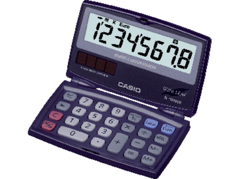 CASIO - Calculadoras SL-100 VER 8 digitos Solar /pilas (Ref.SL-100VER)