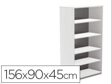 ROCADA - Armario Librería Store Blanco 156X90 1055Ab03 (Ref.1055AW04)