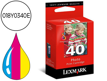 LEXMARK - Cartuchos ORIGINALES Inyección De Tinta Z1520, MULTINFUNCION X4850/6570/9350 /9570 PHOTO N.40 -135 FOTOS 10X15- (Ref.18Y0340E)