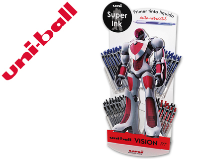 UNI-BALL - ROTULADOR ROLLER RT 0,8 MM RETRACTIL,TINTA LIQUIDA EXPOSITOR DE 72 UNIDADES (Ref.LUBN1786D)
