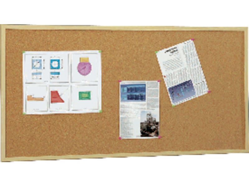 5* - Tablero de corcho 60x120 Marco madera (Ref.607-4)