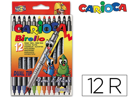 CARIOCA - Caja 12 ROTULADORES BIRELLO (Ref.41457)