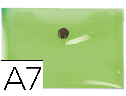 LIDERPAPEL - CARPETA DOSSIER BROCHE 44223 POLIPROPILENO DIN A7 VERDE SERIE FROSTY (Ref.DS41)