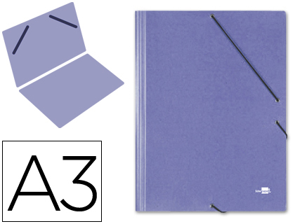 LIDERPAPEL - CARPETA PLANOS A3 Cartón GOFRADO N 12 AZUL (Ref.CG29)