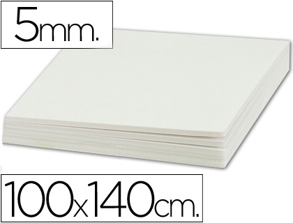 LIDERPAPEL - Cartón PLUMA DOBLE CARA 100X140 CM ESPESOR 5 MM (Ref.LU01)