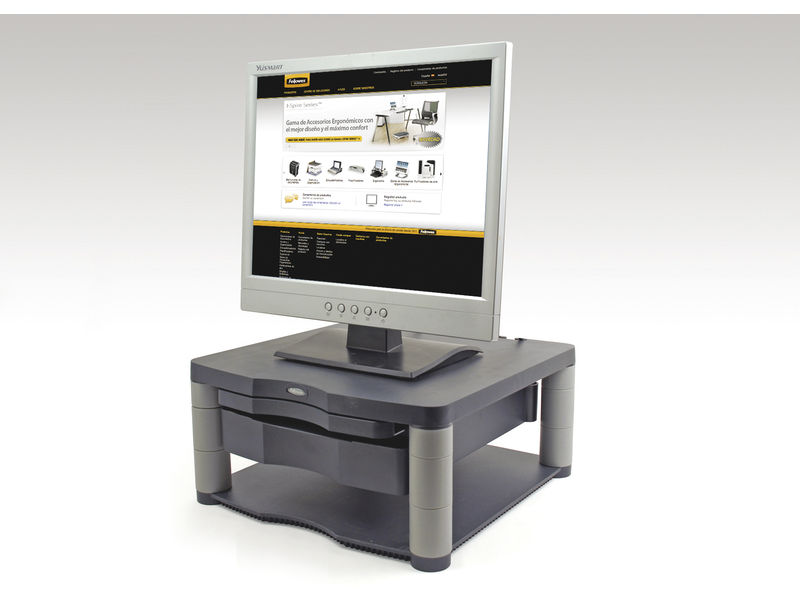 FELLOWES - Soporte para monitor Estándar Grafito Hasta 17 pulg (Ref.9169501)
