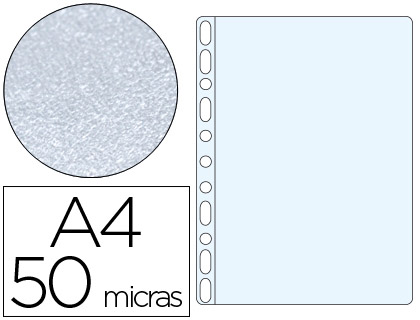 Q-CONNECT - FUNDA MULTITALADRO DIN A4 50 MC PIEL DE NARANJA CAJA DE 100 UNIDADES (Ref.KF24001)