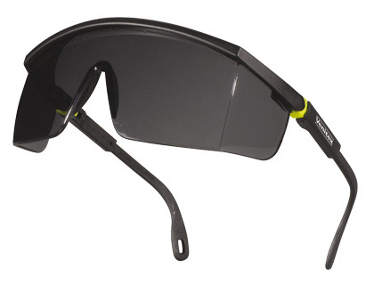DELTAPLUS - GAFAS DE PROTECCION POLICARBONATO MONOBLOQUE AHUMADO COLOR GRIS-AMARILLA UV400 (Ref.KILIMNOFU100)