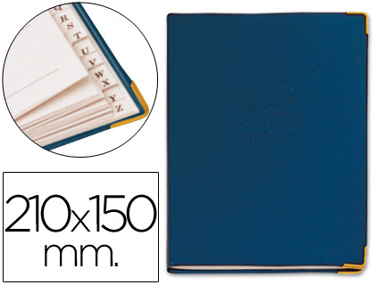 LISTIN TELEFONICO TAPA FLEXIBLE TAMAÑO 21X15 CM -CON CANTONERA DORADA (Ref.2530)