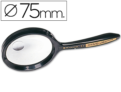 LUPA CRISTAL BIFOCAL 75 MM. -MANGO CURVO (Ref.7507)