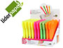 LIDERPAPEL - MARCADOR DE CERA GEL FLUORESCENTE EXPOSITOR DE 60 UNIDADES SURTIDAS (Ref.ZC04)