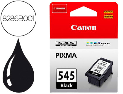 CANON - Cartuchos ORIGINALES Inyección De Tinta PG-545XL Negro (Ref.8286B001)