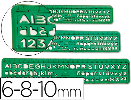 NORMOGRAFO ESCOLAR -JUEGO DE 3 (Ref.150024)