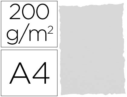 MICHEL - PAPEL PERGAMINO DIN A4 TROQUELADO 200 GR COLOR RUSTICO BLANCO PAQUETE DE 25 HOJAS (Ref.2611)