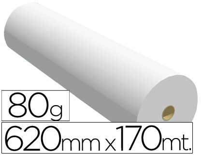 PAPEL REPROGRAFIA PPC PARA PLANOS 620X170MT 80GR (Ref.PPC-NAV-620)