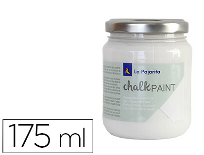 LA PAJARITA - PINTURA ACRILICA EFECTO TIZA CHALK PAINT CP-01 BLANCO NUBE 175 ML (Ref.102737)