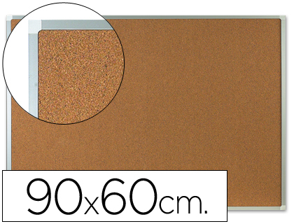 Q-CONNECT - PIZARRA CORCHO MARCO DE ALUMINIO 90X60 CM (Ref.KF03561)