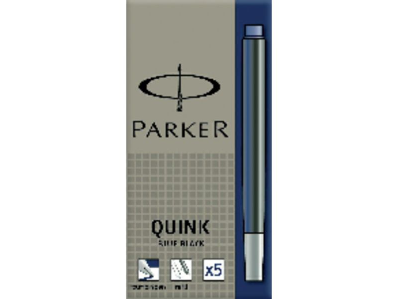 PARKER - Cartuchos Azul y negro 5 ud (Ref.S0116250)