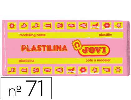 JOVI - PLASTILINA 71 ROSA -UNIDAD -TAMAÑO MEDIANO (Ref.71-07)