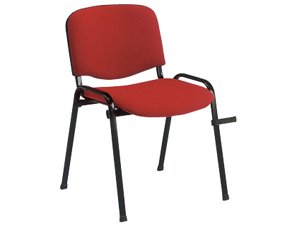 Q-CONNECT - SILLA APILABLE BRAZOS CORTOS TAPIZADA SIN RUEDS 810 MM ALTO 470 MM LARGO420 MM PROFUNDIDAD ROJA (Ref.KF10882)