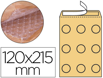 Q-CONNECT - SOBRE BURBUJAS CREMA B/00 120 X 215 MM (Ref.KF15011)