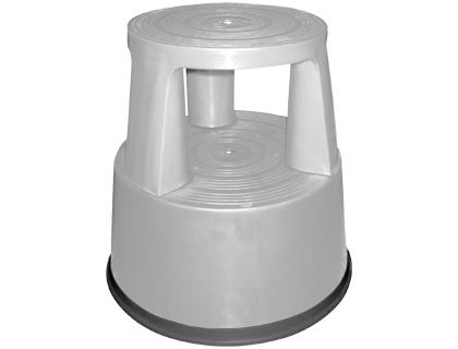 Q-CONNECT - TABURETE RUEDAS RETRACTILES TRES RUEDAS -DOS NIVELES GRIS (Ref.KF00634)