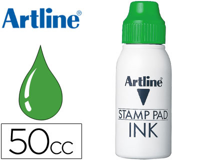 ARTLINE - TINTA TAMPÓN VERDE -FRASCO DE 50 CC (Ref.50 CC-V)