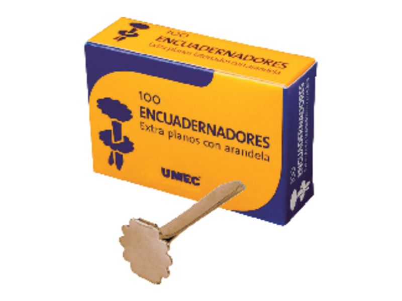 UMEC - Encuadernadores con Arandela Caja 100 Ud 40 mm (Ref.U301301)