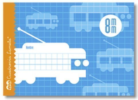 LAMELA - Libreta Cubierta basica 16 Hojas 4º apaisado Cuadricula 8X8 Pack 25 Ud 0 (Ref.5008)