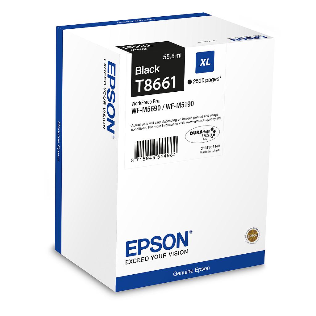 EPSON - Cartucho T8661 negro XL (Ref.C13T866140)