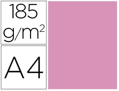 GUARRO - CARTULINA DIN A4 ROSA CHICLE 185 GR PAQUETE DE 50 H (Ref.C400108019)