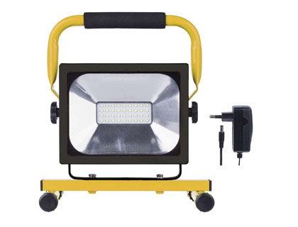 SUNMATIC - FOCO PORTATIL LED EMOS 160W 1500 LUMENES 6500 KELVINK 2,5 HORAS BATERIA LI-ION 4400MAH CARGADOR (Ref.ZS2820)