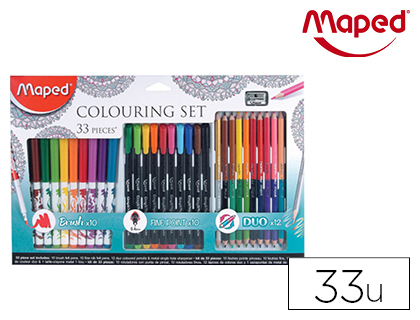 MAPED - SET DIBUJO MANDALAS 33 PIEZAS (Ref.897417)