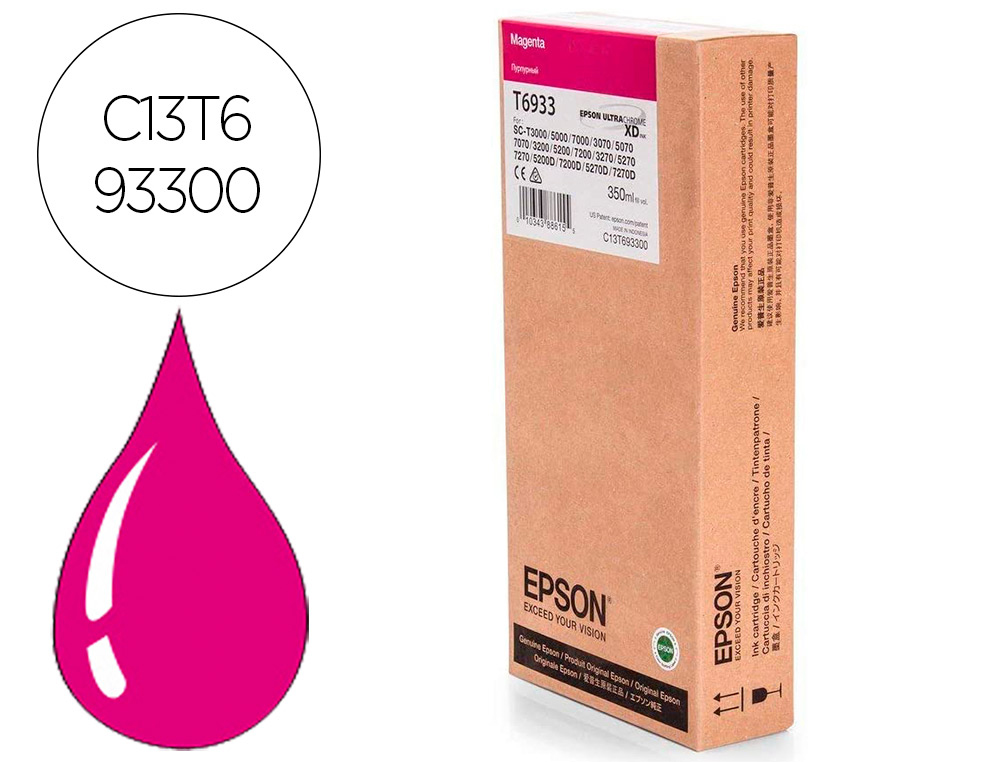 EPSON - Ink-jet gf serie sc-t magenta 350 ml (Ref. C13T693300)