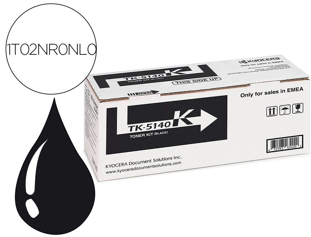 KYOCERA MITA - KYOCERA - Toner tk-5140k ecosys m6530cdn, m6530cdn/kl3, p6130cdn, p6130cdn/kl3 negro tk5140 (Ref. 1T02NR0NL0)