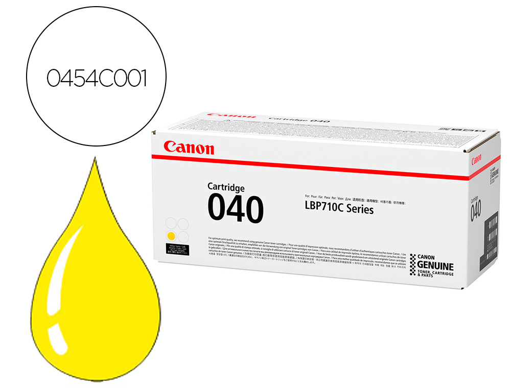 CANON - Toner 040y lbp710 lbp712 amarillo (Ref. 0454C001)