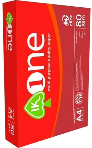 IK ONE - PAPEL A4 - 80g - Blancura CIE 160 - 500h (Ref.53653)