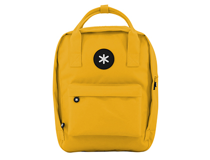 ANTARTIK - Cartera mochila 2 asas y bolsillos exteriores amarillo 300x115x390 mm (Ref. ME14)