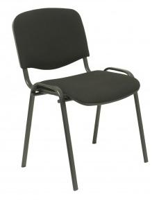 PIQUERAS Y CRESPO - SILLA ALCARAZ CONFIDENTE APILABLE ASIENTO TAPIZADO ARAN NEGRO - Pack 4 sillas (Ref.PACK426ARAN840)