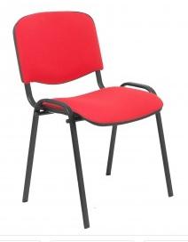 PIQUERAS Y CRESPO - SILLA ALCARAZ CONFIDENTE APILABLE ASIENTO TAPIZADO ARAN ROJO - Pack 4 sillas (Ref.PACK426ARAN350)
