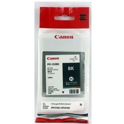 CANON - IPF5100/6100 DEPÓSITO DE TINTA NEGRA PIGMENTADA (130 ML) PFI 103 BK (Ref.2212B001AA)
